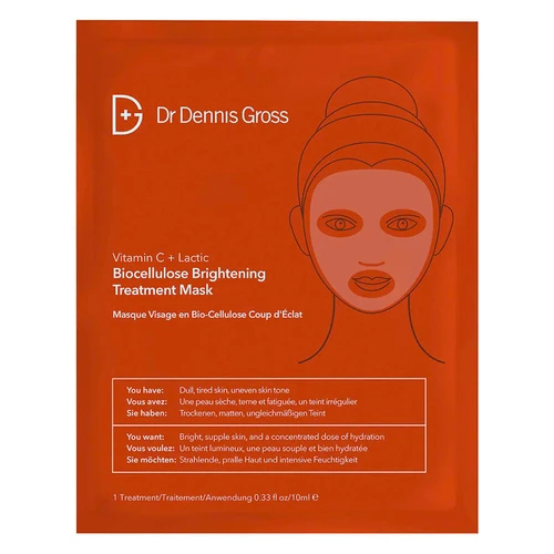Dr Dennis Gross C Lactic Brightening Biocellulose Treatment Mask